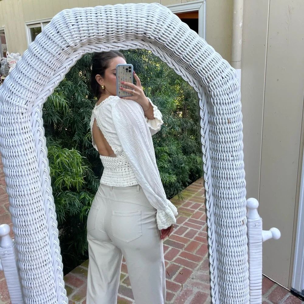 NWT free people crochet blouse 🤍